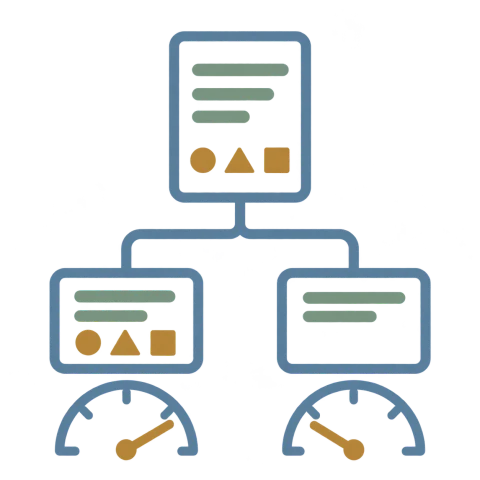 One unchanged document is evaluated with matching arbitrary IDs shown or hidden in the prompt context, producing different estimated human-contribution meter readings.
