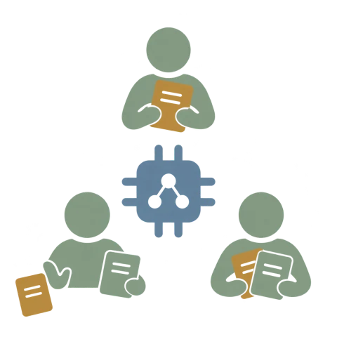 People accept, set aside, or combine the same AI advice with their own judgment.